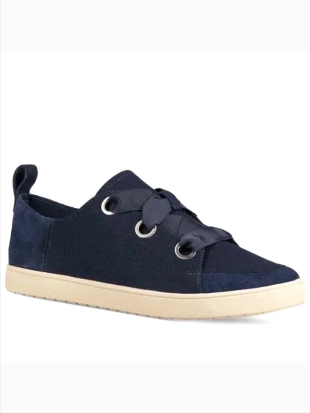 Koolaburra Suede and Canvas Sneakers - Penley Blue SZ 9.5
